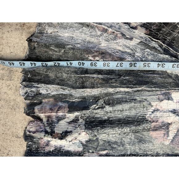 Komarov Abstract Floral Crinkle Charmeuse Lace Midi Dress Size M Romantic Fairy - Picture 12 of 16